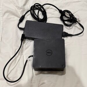 Dell Black Laptop Charger and Docking Station